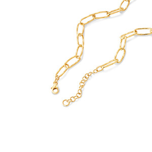 Diamond Cut Oval Twist Link Chain in 10kt Yellow Gold