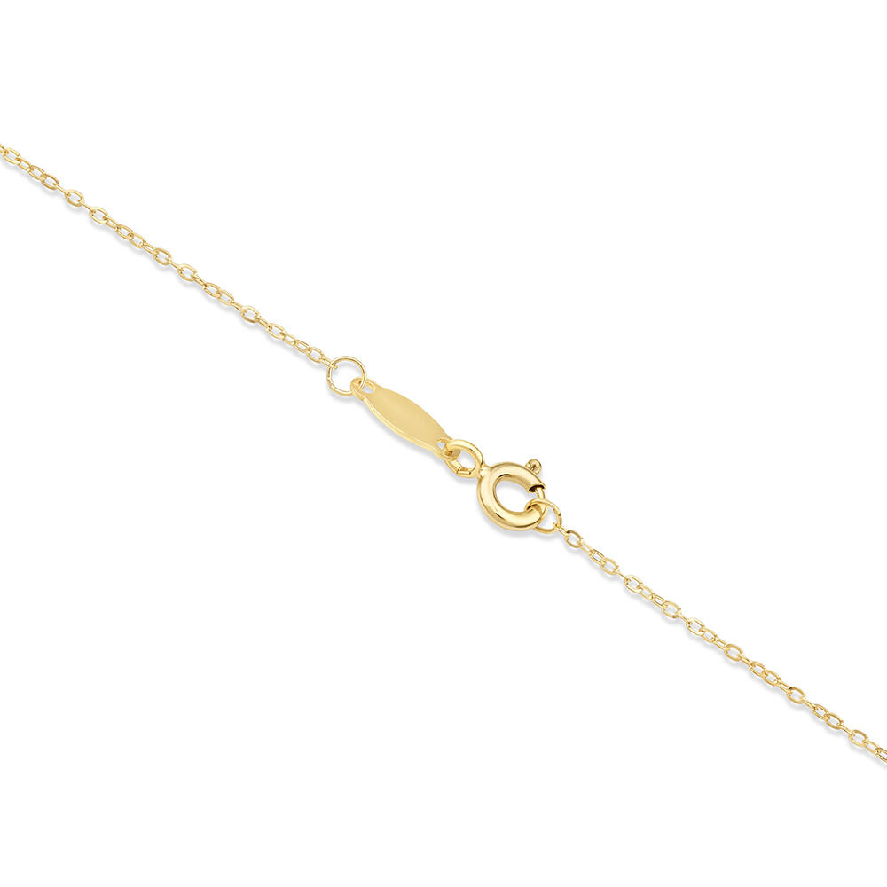 45cm (17") 0.95mm Width Solid Cable Chain In 10kt Yellow Gold