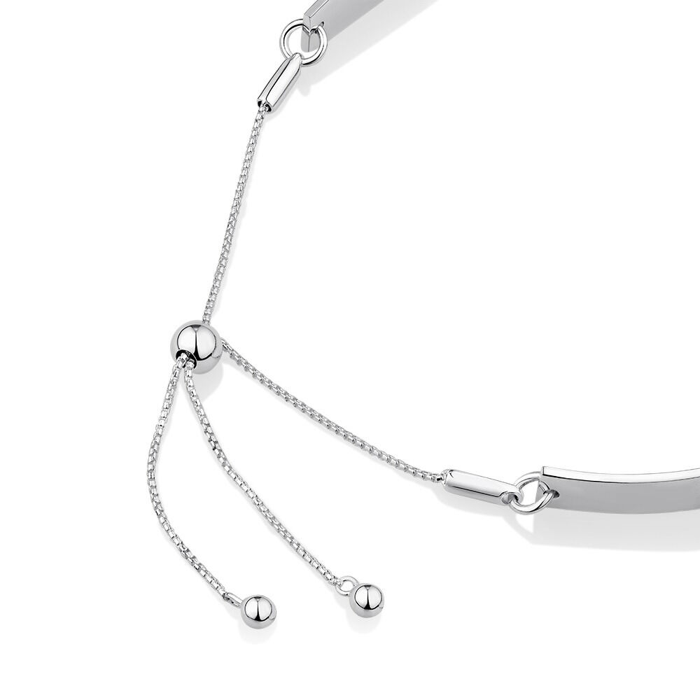 21cm (8.3") Bar Bolo Bracelet in Sterling Silver