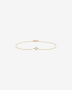 Bracelet with Aquamarine in 10kt Yellow Gold