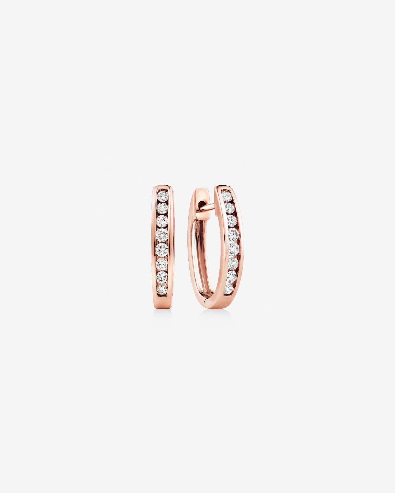 Michael hill rose gold hoop earrings discount