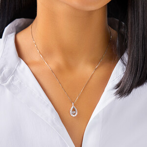 Everlight Pendant with 0.38 Carat TW Of Diamonds in 10kt White Gold