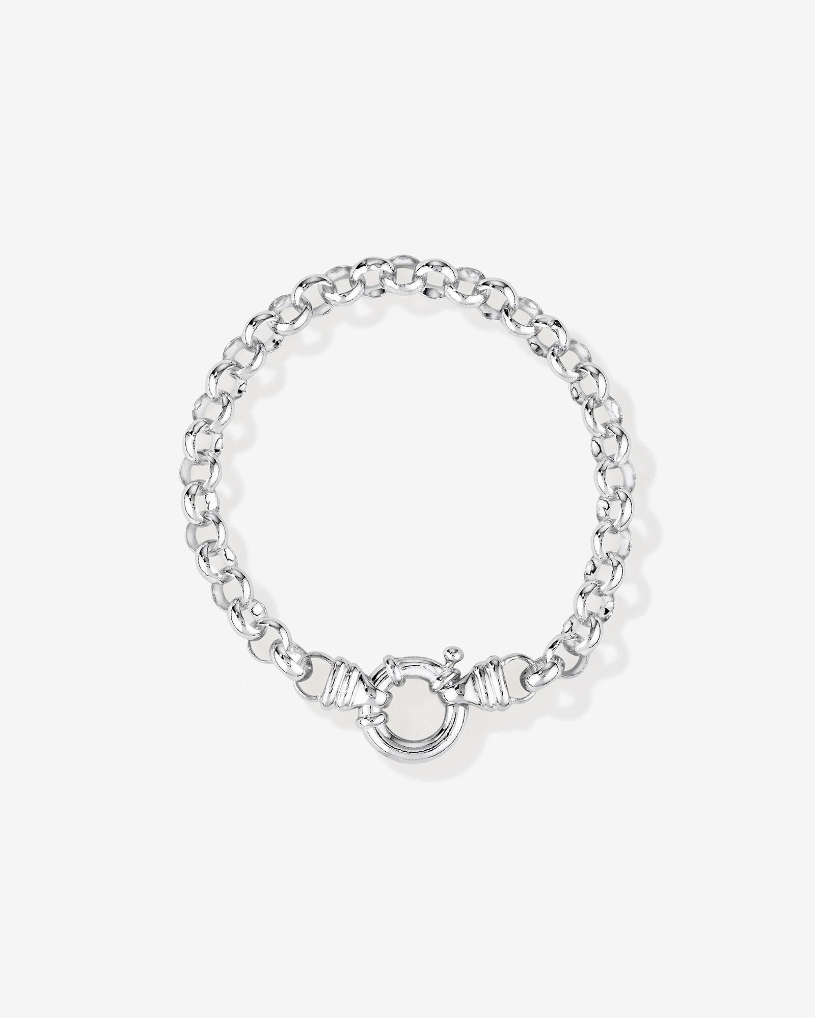 19cm 7.5 Belcher Bracelet in Sterling Silver