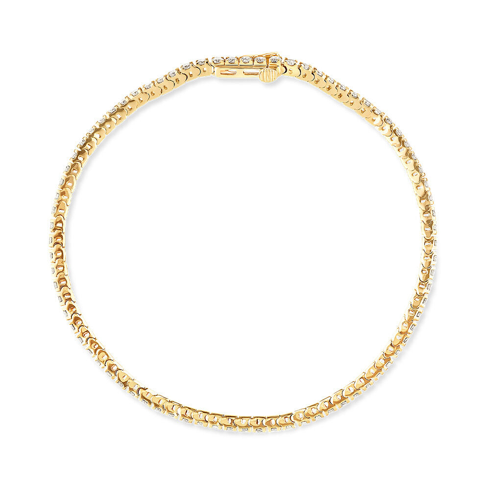 Tennis Bracelet with 2.00 Carat TW Diamonds in 10kt Yellow Gold