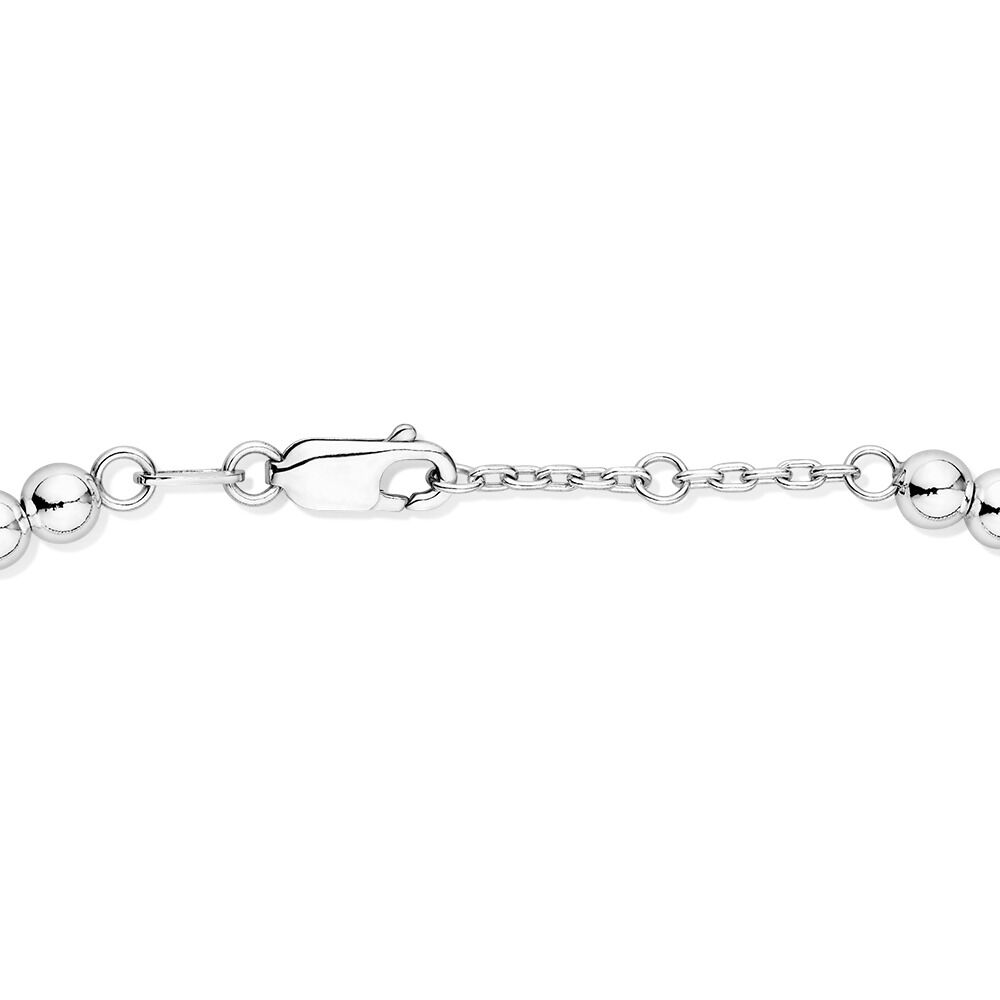 21cm (8.3") Bead Bracelet in Sterling Silver