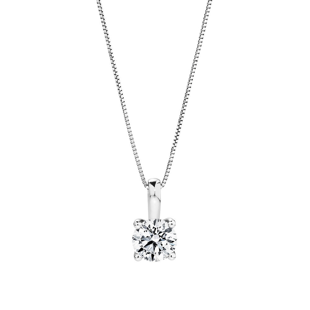 Solitaire Pendant with 1.0 Carat TW of Diamonds in 14kt Gold