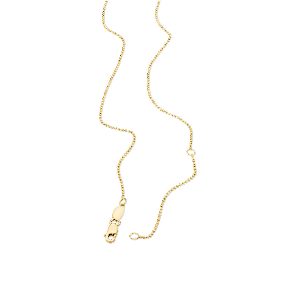 50cm (20") Bead Chain in 10kt Yellow Gold