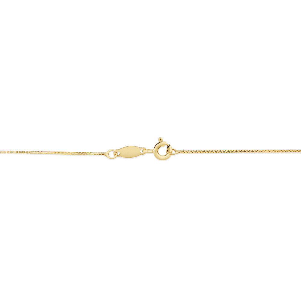 50cm (20") Box Chain in 18kt Yellow Gold