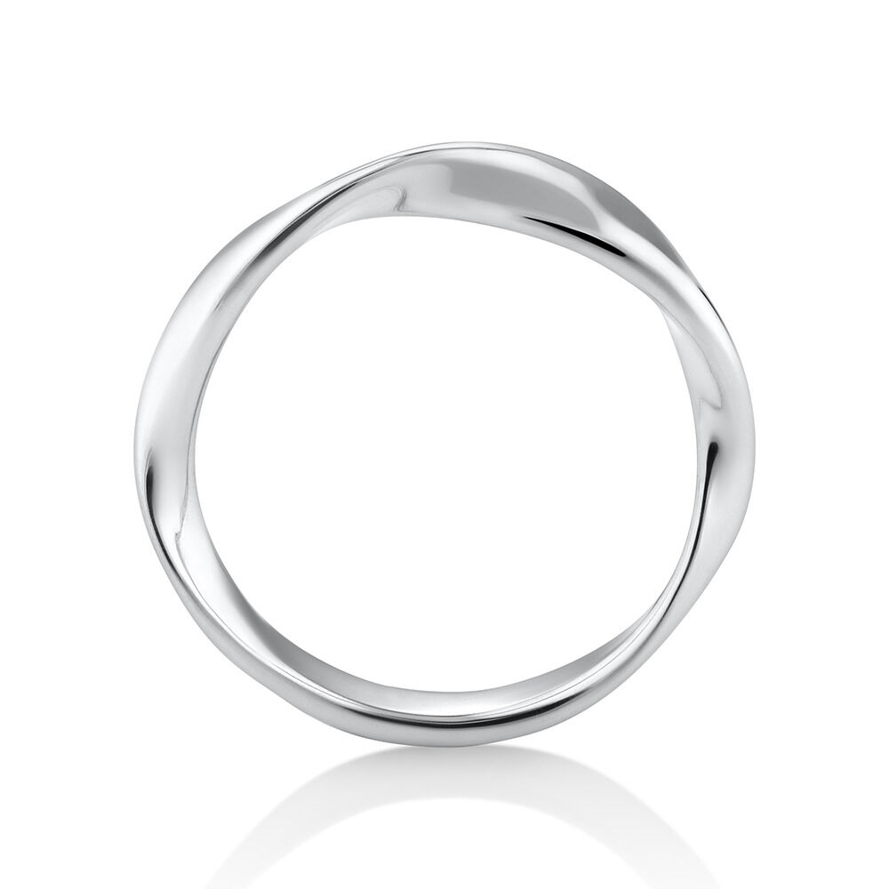Sculpture Twist Ring in Sterling Silver