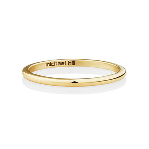 1.4mm High Domed Band Ring in 10kt Yellow Gold