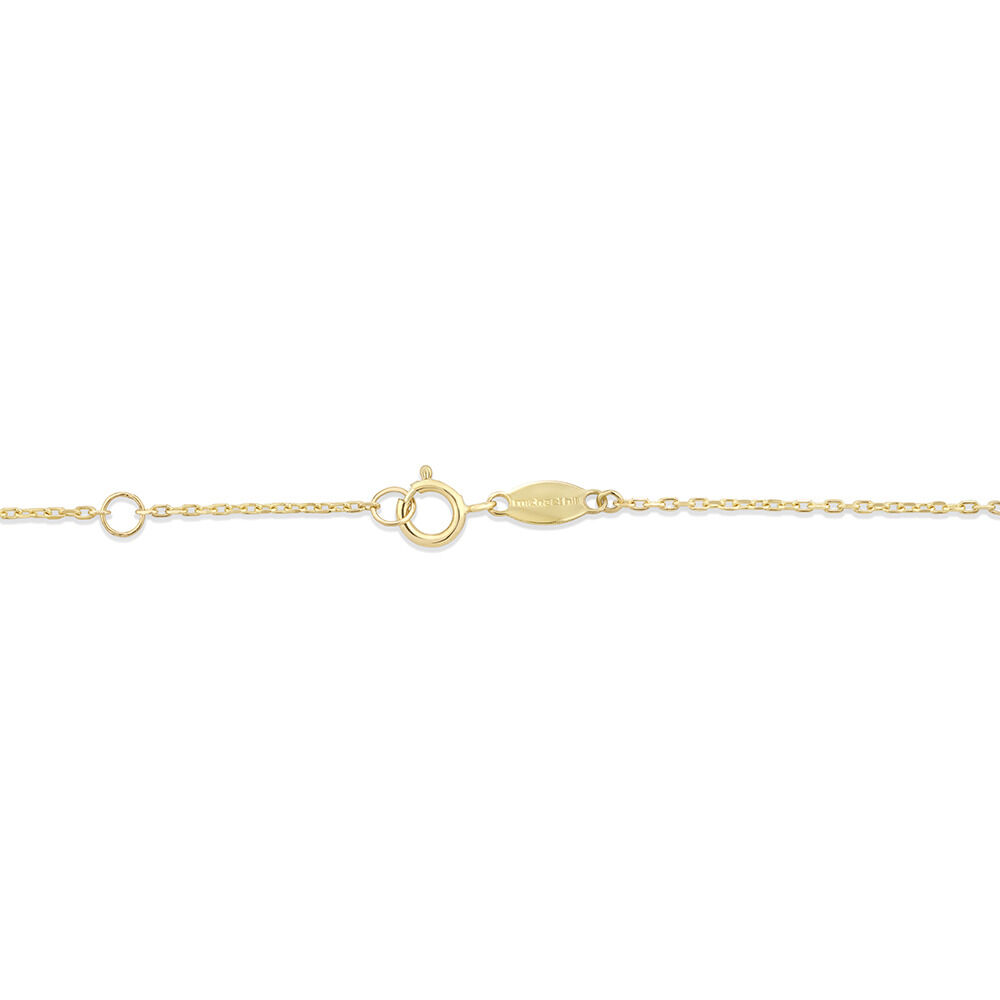 Bracelet infini de 19 cm en or jaune 10 K