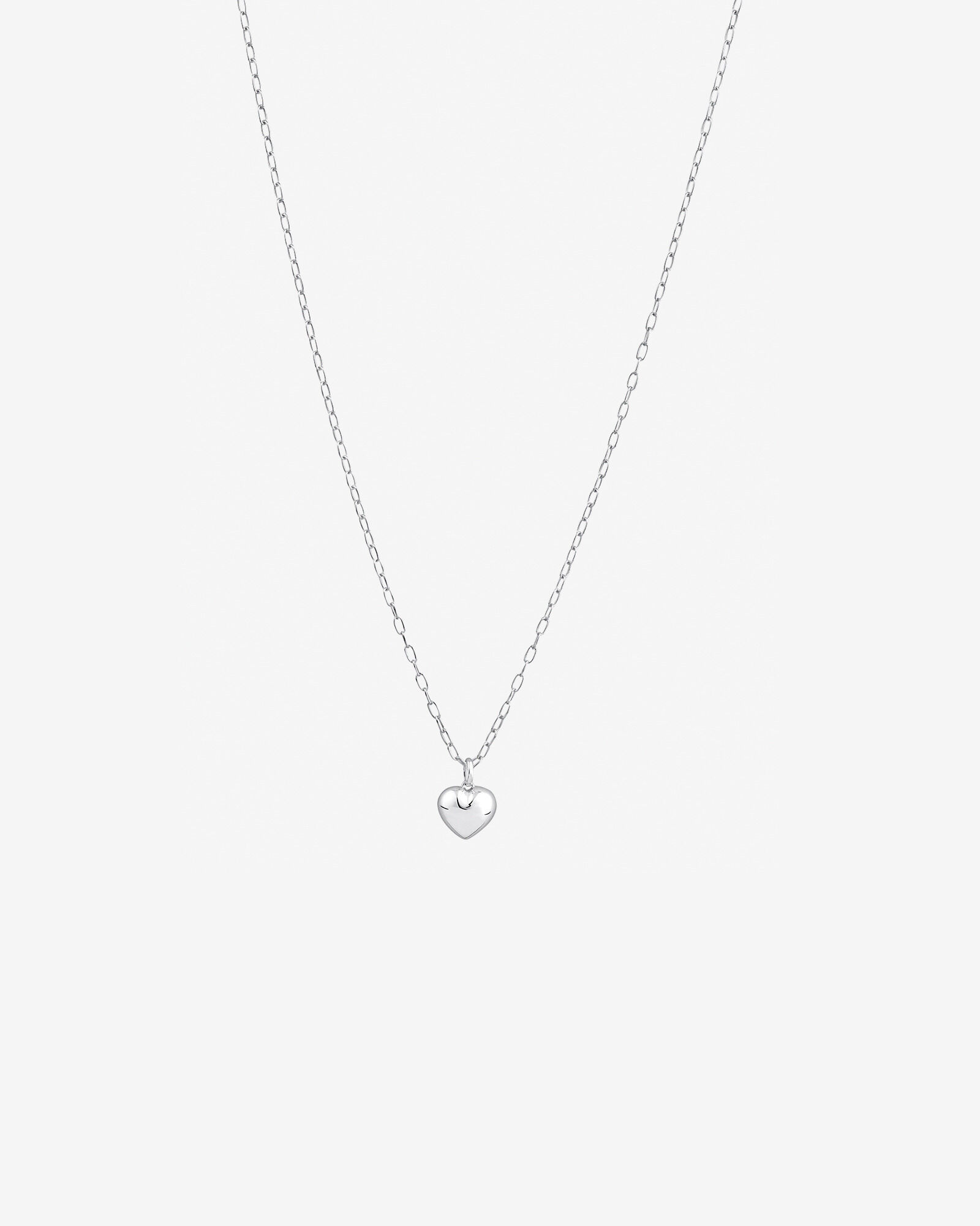 Heart shaped sterling silver necklace hotsell
