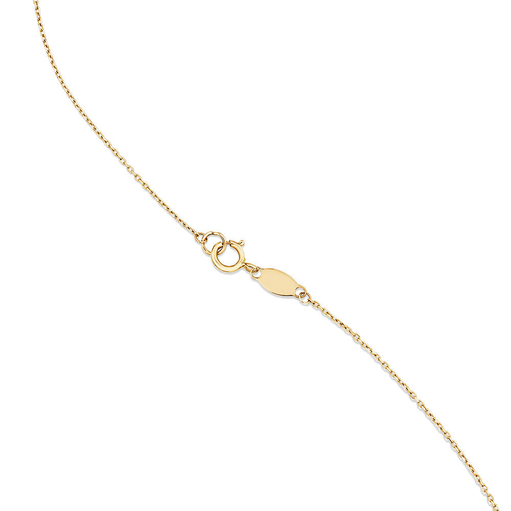45cm (18") Bead Cable Chain in 10kt Yellow Gold